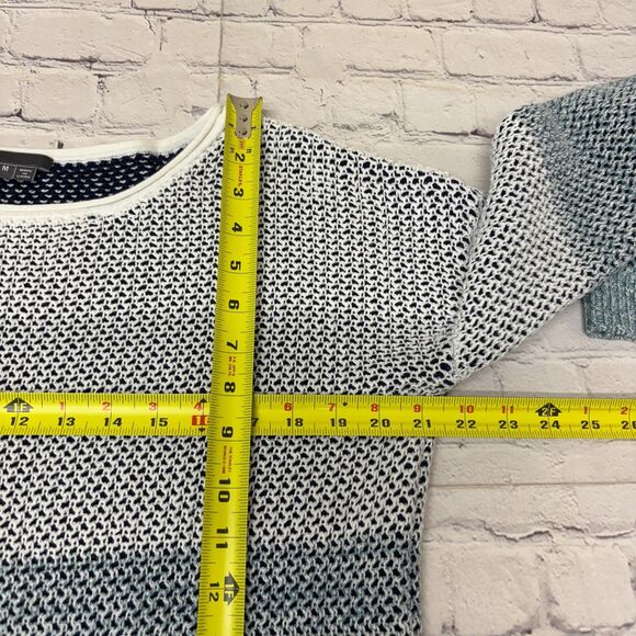 Vince Women Pullover Knit Sweater Size Medium Cotton C032 -15 - Picture 4 of 15